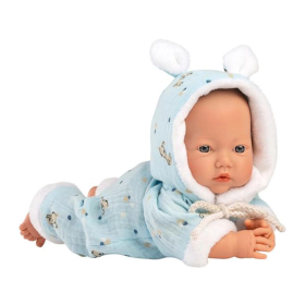 Llorens Babypuppe mit Overall blau 32cm