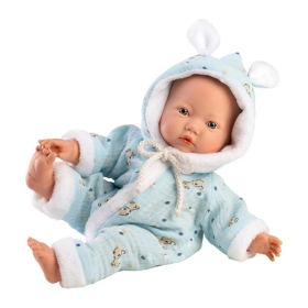 Llorens Babypuppe mit Overall blau 32cm