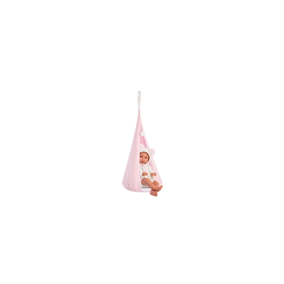 Llorens Babypuppe mit Schaukelzelt rosa 35cm SV