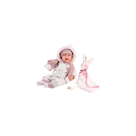 Llorens Babypuppe Mimi Hase rosa 42cm