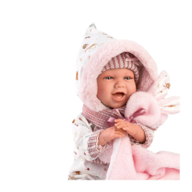 Llorens Babypuppe Mimi Hase rosa 42cm