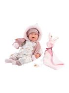 Llorens Babypuppe Mimi Hase rosa 42cm