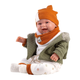 Llorens Babypuppe Junge fröhlich 44cm