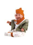 Llorens Babypuppe Junge fröhlich 44cm