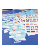 Poppik Sticker Lernposter Flaggen der Welt