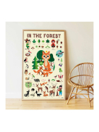 Poppik Sticker Lernposter Wald