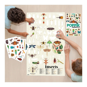Poppik Sticker Lernposter Insekten