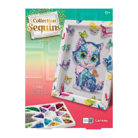 Collection Sequins Paillettenkunst Katze