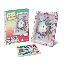 Collection Sequins Paillettenkunst Einhorn