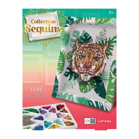 Collection Sequins Paillettenkunst Tiger