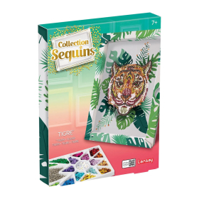 Collection Sequins Paillettenkunst Tiger