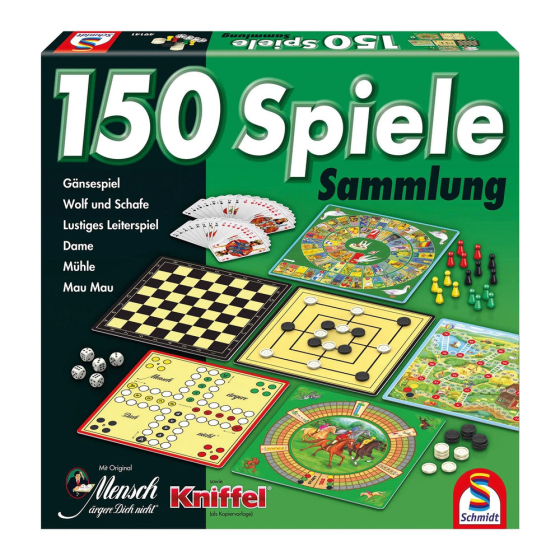 Schmidt Spiele 150er Spielesammlung gr&uuml;n