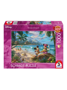 Puzzle Disney Mickey & Minnie in Hawaii, 1000 Teile