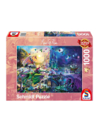 Puzzle Nächtlicher Drachen-Wettstreit, 1000 Teile