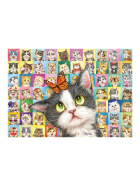 Puzzle Katzen-Mimik, 1000 Teile