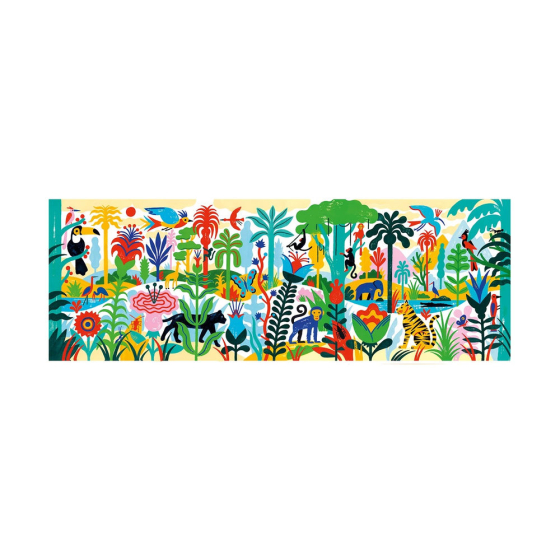 Djeco Puzzle Gallery Dschungel 100 Teile