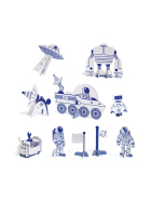 Djeco 3D Bau- & Malset Weltraumrakete