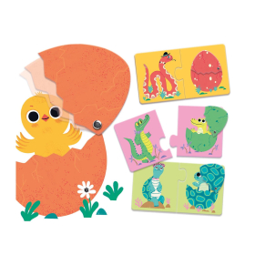 Djeco Puzzle Duo Lustige Eier