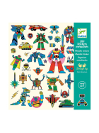 Djeco Sticker metallic Roboter