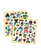 Djeco Sticker metallic Roboter