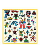 Djeco Sticker metallic Roboter