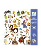 Djeco Sticker metallic Mittelalter