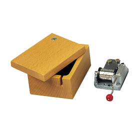 Trousselier Holzbox f&uuml;r Musikwerk mit Kurbel
