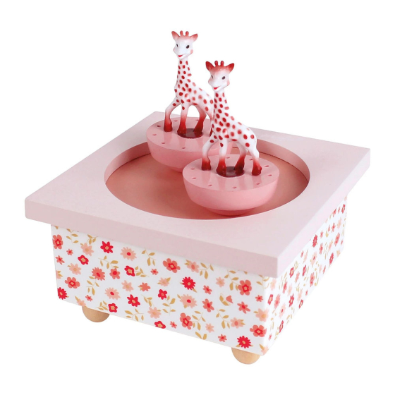 Trousselier Spieluhr tanzend Sophie la Girafe, Blumen magnetisch