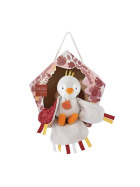 Doudou Vogel Cui-Cui terrakotta (mit Zwitschern) 22cm