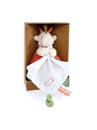 Doudou Giraffe mit Schmusetuch 15cm
