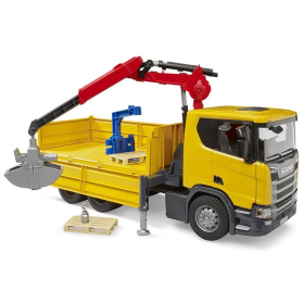 Bruder Scania Super 560R Baustellen-LKW mit Kran &...
