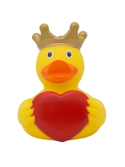 LiLaLu Badeente mit Herz