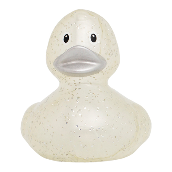 LiLaLu Badeente Konfetti Silber