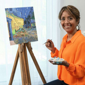 Ravensburger CreArt - Malen nach Zahlen - ART Collection: Caf&eacute; Terrace (Van Gogh)