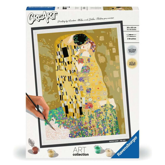 Ravensburger CreArt - Malen nach Zahlen - ART Collection: The Kiss (Klimt)