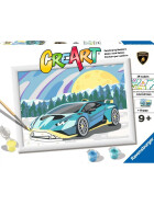 Ravensburger CreArt - Malen nach Zahlen - Blue Lamborghini