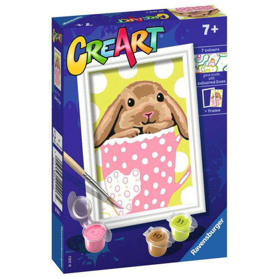 Ravensburger CreArt - Malen nach Zahlen - Bunny Cup
