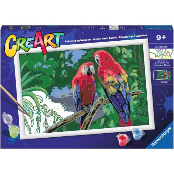 Ravensburger CreArt - Malen nach Zahlen - Colorful Macaws