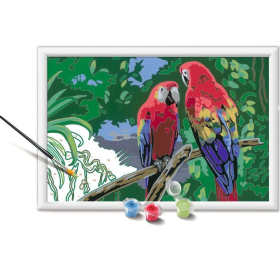 Ravensburger CreArt - Malen nach Zahlen - Colorful Macaws