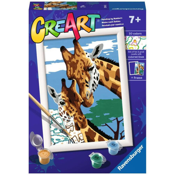 Ravensburger CreArt - Malen nach Zahlen - Cute Giraffes