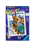 Ravensburger CreArt - Malen nach Zahlen - Cute Giraffes