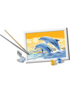 Ravensburger CreArt - Malen nach Zahlen - Delightful Dolphins
