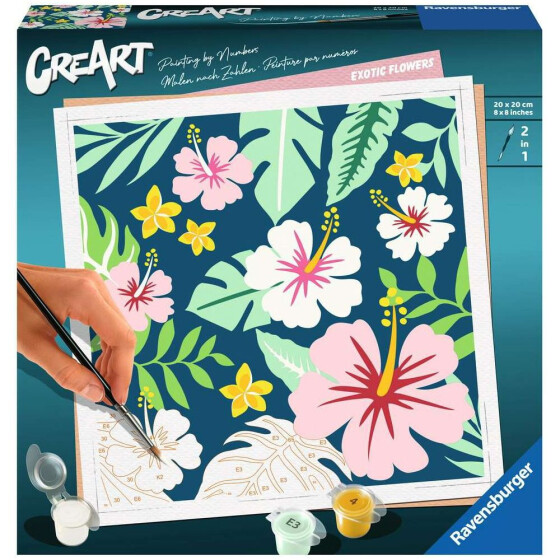 Ravensburger CreArt - Malen nach Zahlen - Exotic Plants