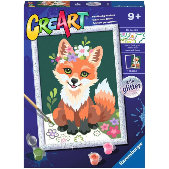 Ravensburger CreArt - Malen nach Zahlen - Flower Fox