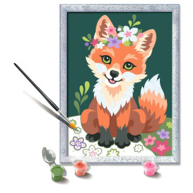 Ravensburger CreArt - Malen nach Zahlen - Flower Fox