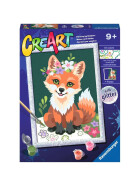 Ravensburger CreArt - Malen nach Zahlen - Flower Fox