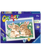 Ravensburger CreArt - Malen nach Zahlen - Fluffy Bunnies