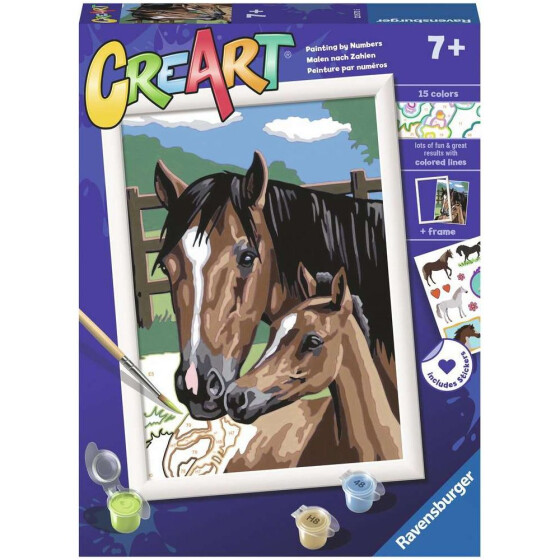 Ravensburger CreArt - Malen nach Zahlen - Foaling Around