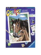 Ravensburger CreArt - Malen nach Zahlen - Foaling Around