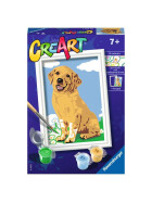 Ravensburger CreArt - Malen nach Zahlen - Friendly Retriever